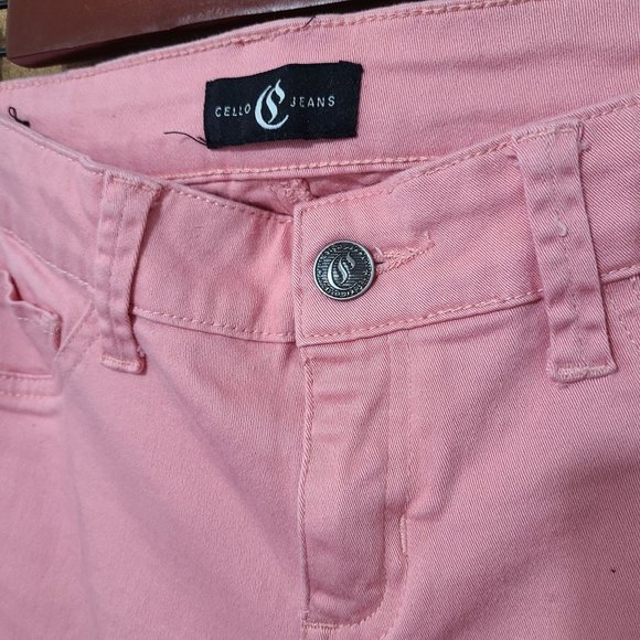 Cello Jeans Womens Pink Skinny Jeans,SZ 7 - Picture 3 of 10